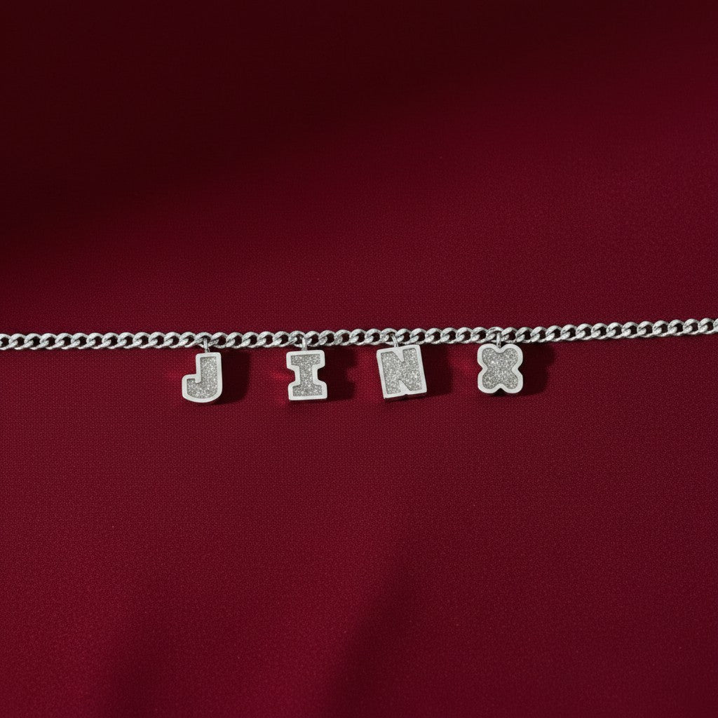 Lucky Letter Curb Necklace