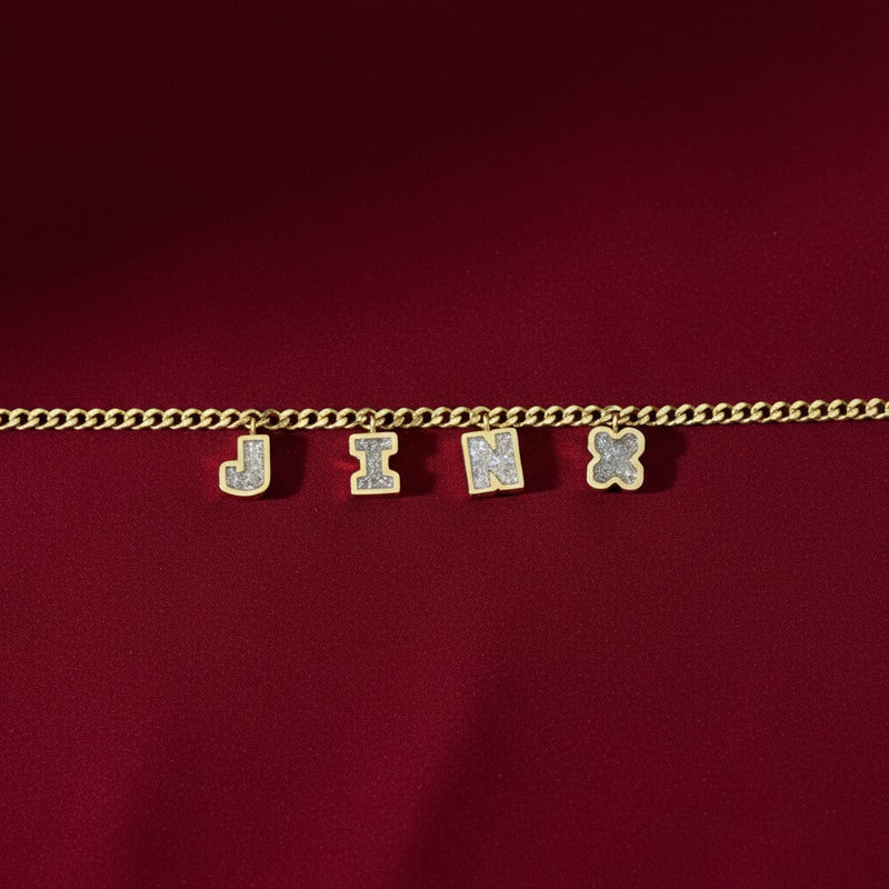 Lucky Letter Curb Necklace